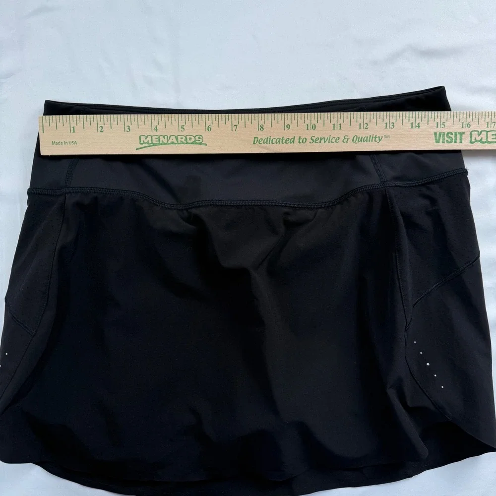 Athleta‎ Run With It 14" Skort Black Womens M Active Running Skirt Athleisure - Picture 3 of 7